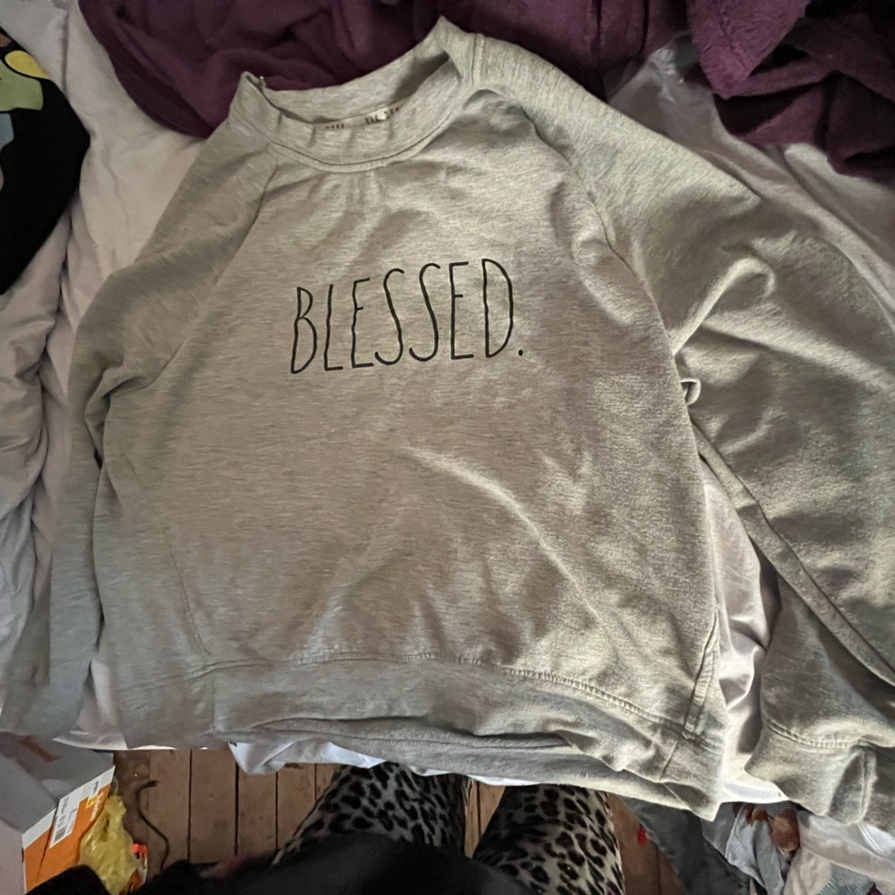 Large- Rae Dunn “blessed” sweatshirt